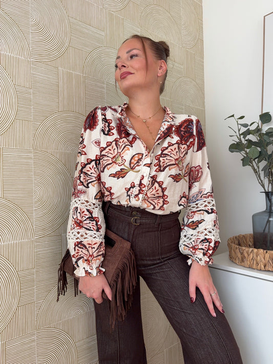 Chemisier beige - ALBANE