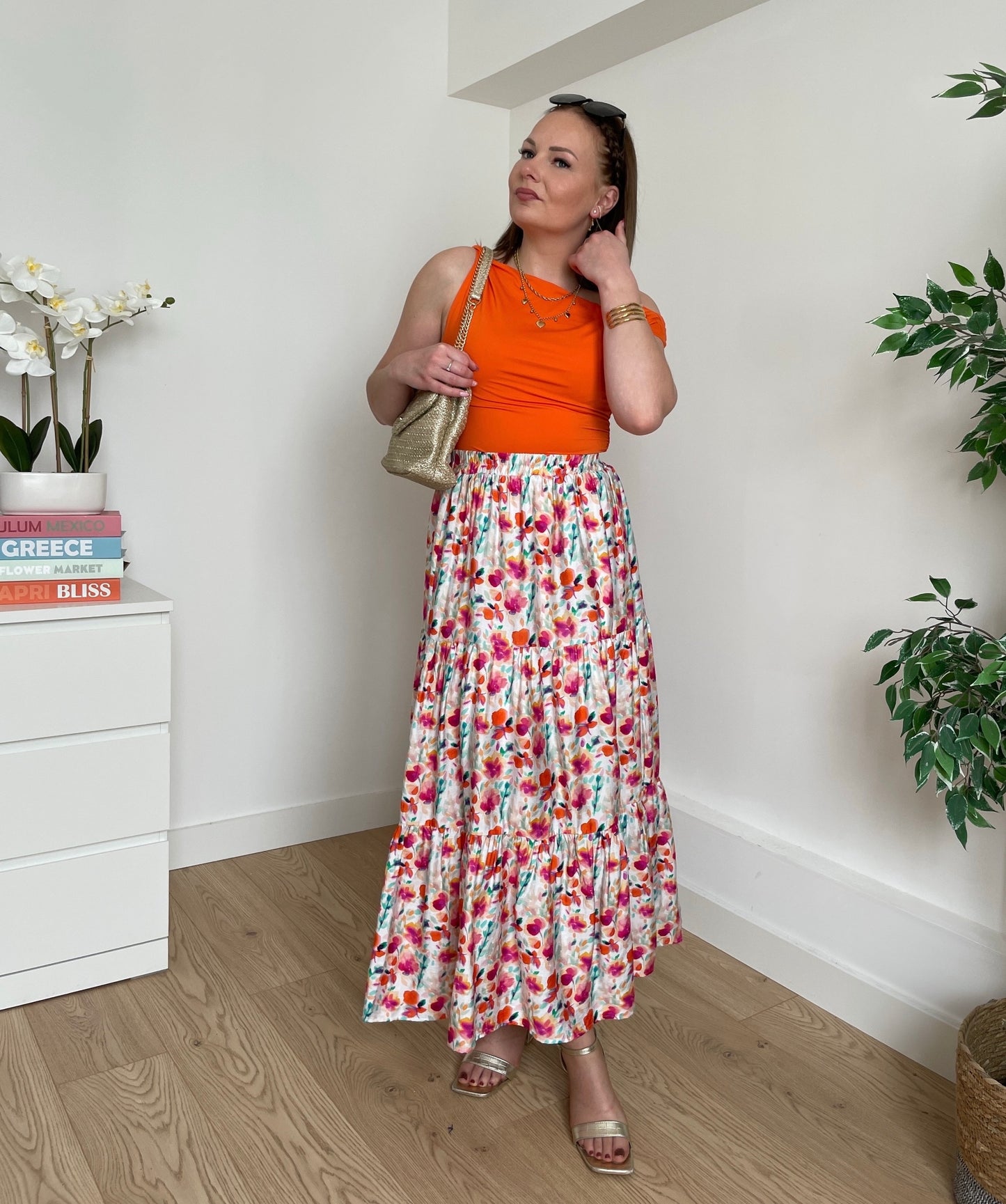 Top asymétrique orange LOA