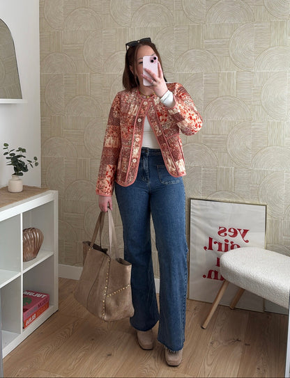 Veste fleurie - PATCHWORK