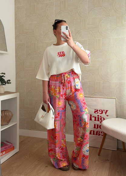 T-shirt sweat blanc - AMORE