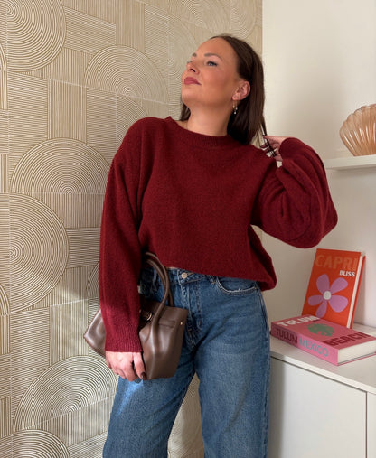 Pull bordeaux - LÉONIE