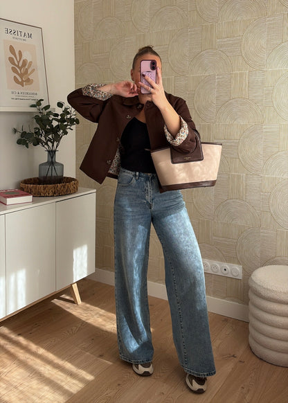 Trench choco à revers - LIBERTY