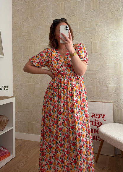 Robe longue fleurie - ROSALIE