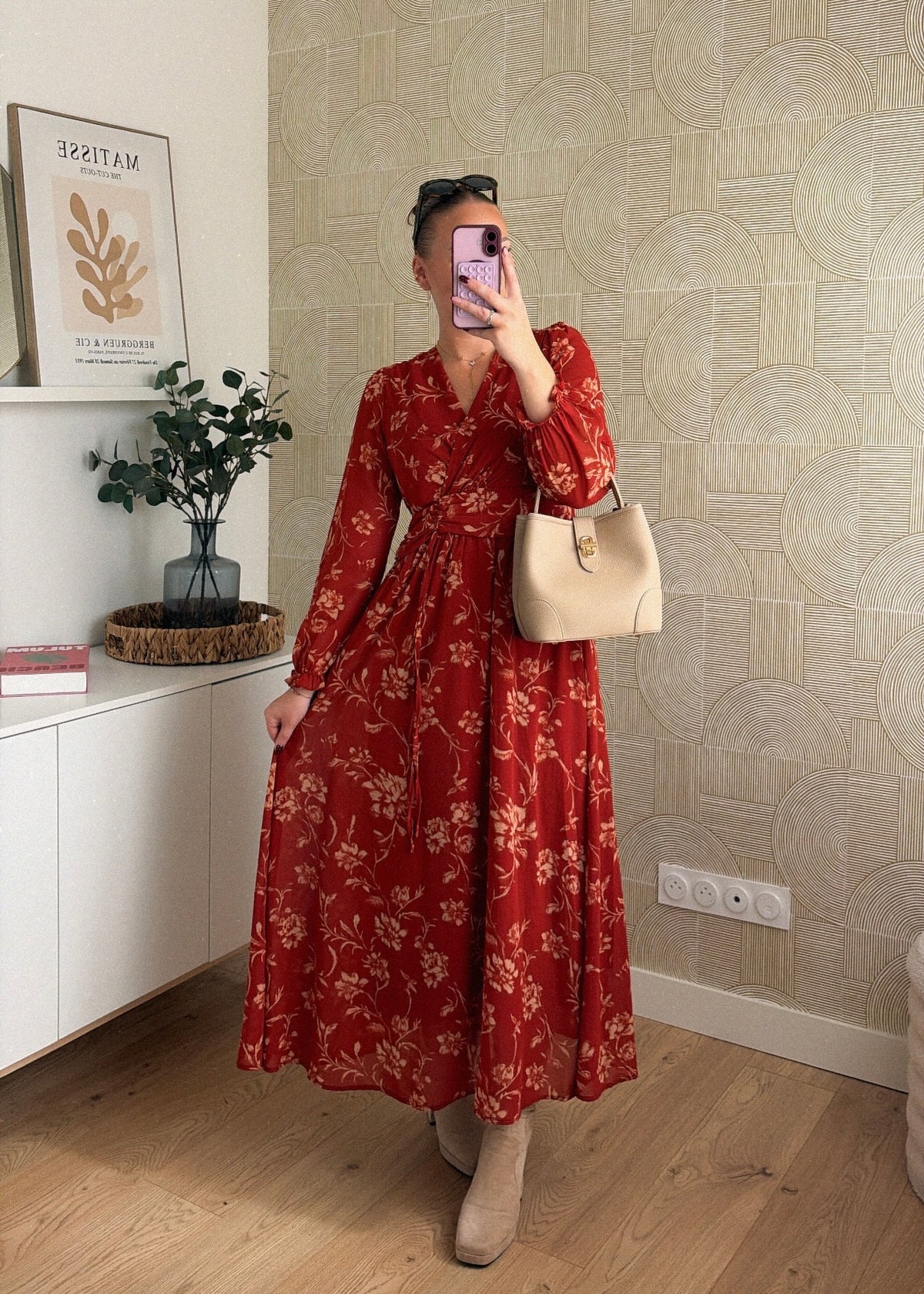 Robe longue rouille - SAFIA