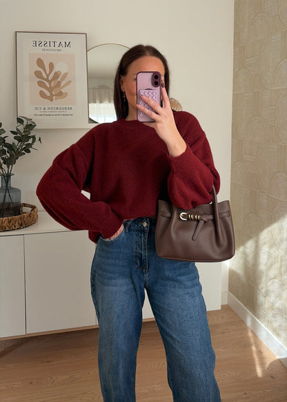 Pull bordeaux - LÉONIE
