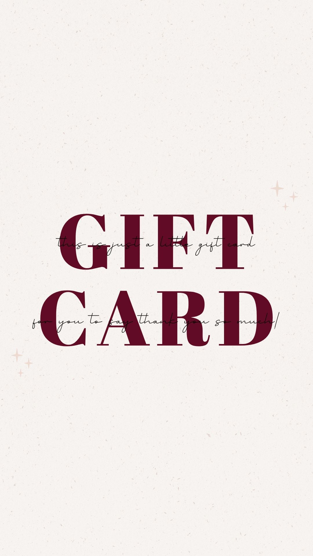 EN MANQUE D'INSPIRATION ? OPTEZ POUR UNE CARTE CADEAU !